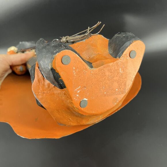 Halloween Decorative Scary Resin & Metal Witch Figurine Folk Art Rustic - Picture 11 of 15